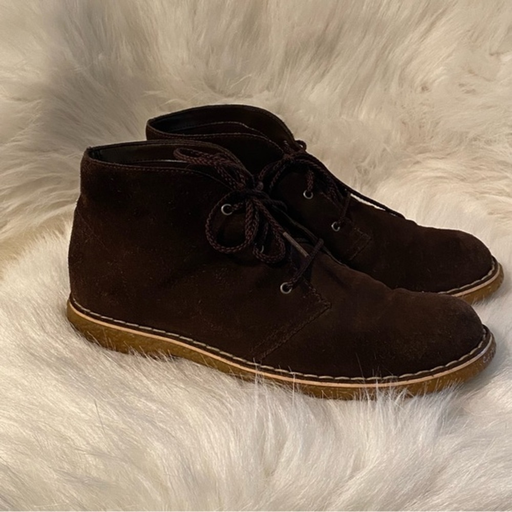 White Mountain Shoes Women’s‎ Size 7M Leather Lace Up Dark Brown Flats